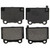 QuickStop Rear Disc Brake Pad Set Semi-Metallic | WAGZX1368