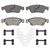 OEX Front Disc Brake Pad Set Premium Ceramic | WAGOEX1287