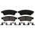 QuickStop Rear Disc Brake Pad Set Ceramic | WAGZD1100