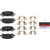 Premium NAO Ceramic OE Equivalent Rear Disc Brake Pad Set | BBBP78011N