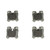 Premium NAO Ceramic OE Equivalent Rear Disc Brake Pad Set | BBBP83076N