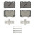OEX Rear Disc Brake Pad Set Premium Ceramic | WAGOEX1270A