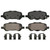QuickStop Rear Disc Brake Pad Set Ceramic | WAGZD1402