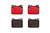 Premium NAO Ceramic OE Equivalent Front Brake Pad Set | BBBP50004N