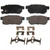 QuickStop Rear Disc Brake Pad Set Ceramic | WAGZD374