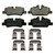 QuickStop Rear Disc Brake Pad Set Ceramic | WAGZD1800