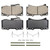 QuickStop Front Disc Brake Pad Set Ceramic | WAGZD1119
