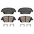 QuickStop Front Disc Brake Pad Set Ceramic | WAGZD1444