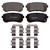 QuickStop Rear Disc Brake Pad Set Ceramic | WAGZD1856