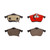Premium NAO Ceramic OE Equivalent Front Brake Pad Set | BBBP59029N