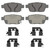 OEX Rear Disc Brake Pad Set Premium Ceramic | WAGOEX1103