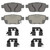 OEX Rear Disc Brake Pad Set Premium Ceramic | WAGOEX1103