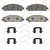 OEX Front Disc Brake Pad Set Premium Ceramic | WAGOEX1401