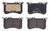 Premium Low-Met OE Equivalent Front Brake Pad Set | BBBP50098