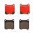 Premium NAO Ceramic OE Equivalent Rear Disc Brake Pad Set | BBBP83134N
