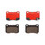 Premium NAO Ceramic OE Equivalent Rear Disc Brake Pad Set | BBBP83134N