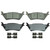QuickStop Rear Disc Brake Pad Set Ceramic | WAGZD1602