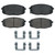 QuickStop Front Disc Brake Pad Set Ceramic | WAGZD1397