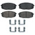 QuickStop Front Disc Brake Pad Set Ceramic | WAGZD1397