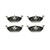 Premium NAO Ceramic OE Equivalent Front Brake Pad Set | BBBP85041N