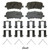 OEX Rear Disc Brake Pad Set Premium Ceramic | WAGOEX1281