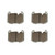 Premium NAO Ceramic OE Equivalent Front Brake Pad Set | BBBP06097N