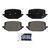 QuickStop Rear Disc Brake Pad Set Ceramic | WAGZD2231