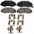 QuickStop Front Disc Brake Pad Set Ceramic | WAGZD503