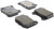 Street Brake Pads, Rear with Shims and Hardware | STE308.09610