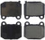 Street Brake Pads, Rear with Shims and Hardware | STE308.09610