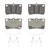 OEX Rear Disc Brake Pad Set Premium Ceramic | WAGOEX1113