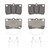 OEX Rear Disc Brake Pad Set Premium Ceramic | WAGOEX1113