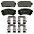 QuickStop Rear Disc Brake Pad Set Ceramic | WAGZD1804