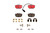 Premium NAO Ceramic OE Equivalent Rear Disc Brake Pad Set | BBBP85046N
