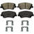 QuickStop Front Disc Brake Pad Set Ceramic | WAGZD1595