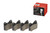 Premium Low-Met OE Equivalent Rear Disc Brake Pad Set | BBBP50043