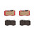 Premium NAO Ceramic OE Equivalent Front Brake Pad Set | BBBP50087N