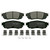 QuickStop Rear Disc Brake Pad Set Ceramic | WAGZD1879