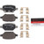 Premium NAO Ceramic OE Equivalent Rear Disc Brake Pad Set | BBBP10079N