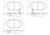 Premium NAO Ceramic OE Equivalent Rear Disc Brake Pad Set | BBBP10079N