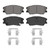 QuickStop Front Disc Brake Pad Set Ceramic | WAGZD2287