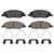 QuickStop Front Disc Brake Pad Set Ceramic | WAGZD1345