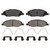 QuickStop Front Disc Brake Pad Set Ceramic | WAGZD1345