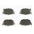 Premium NAO Ceramic OE Equivalent Rear Disc Brake Pad Set | BBBP30003N