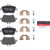 Premium NAO Ceramic OE Equivalent Rear Disc Brake Pad Set | BBBP50140N
