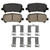 QuickStop Rear Disc Brake Pad Set Ceramic | WAGZD1281