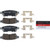 Premium NAO Ceramic OE Equivalent Rear Disc Brake Pad Set | BBBP56077N