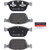 Premium NAO Ceramic OE Equivalent Front Brake Pad Set | BBBP86023N