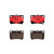 Premium NAO Ceramic OE Equivalent Rear Disc Brake Pad Set | BBBP83073N