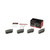 Premium NAO Ceramic OE Equivalent Rear Disc Brake Pad Set | BBBP83073N